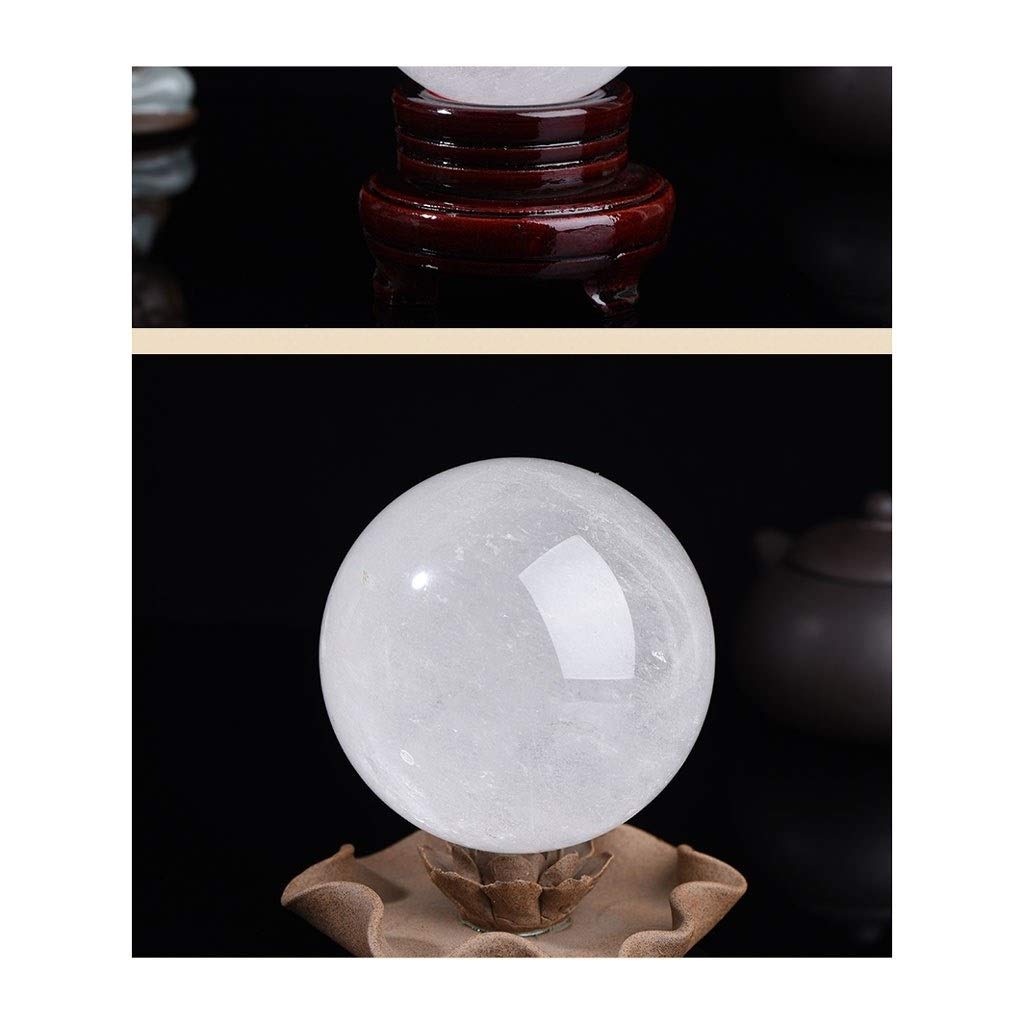Bola de Cristal (en la Magia Occidental) Oficina de la Bola Natural Agrietado Vía Cristal Blanco Bola Auspicioso Feng Shui Bola Talla de Piedra Regalo de los Ornamentos Bola de Cris