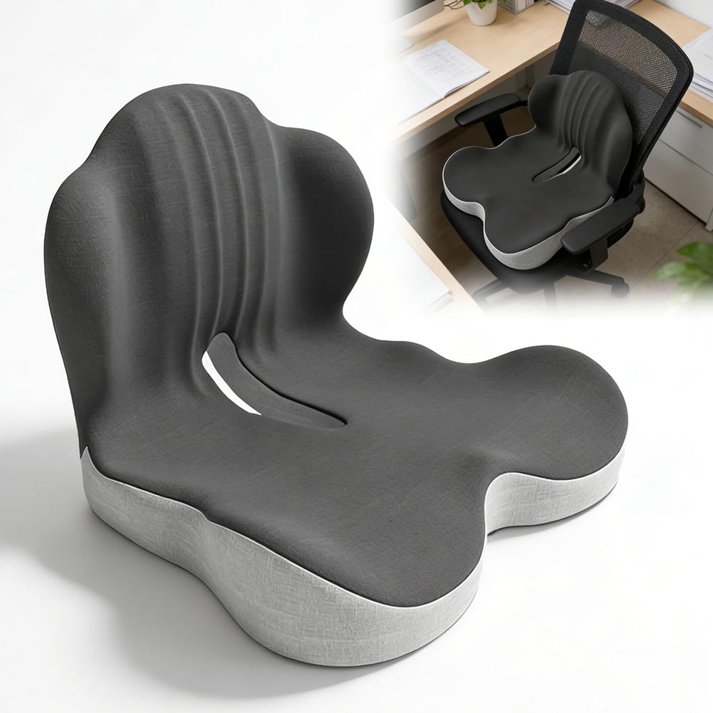 Coussin lombaire pour chaise de bureau avec mousse à mémoire de forme et répartition pression