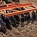 Titan Attachments 3 Point 5ft Notched Disc Harrow Plow Attachment for Cat 1 Tractors, Concave Discs for Tilling, Loosening and Lifting Soil