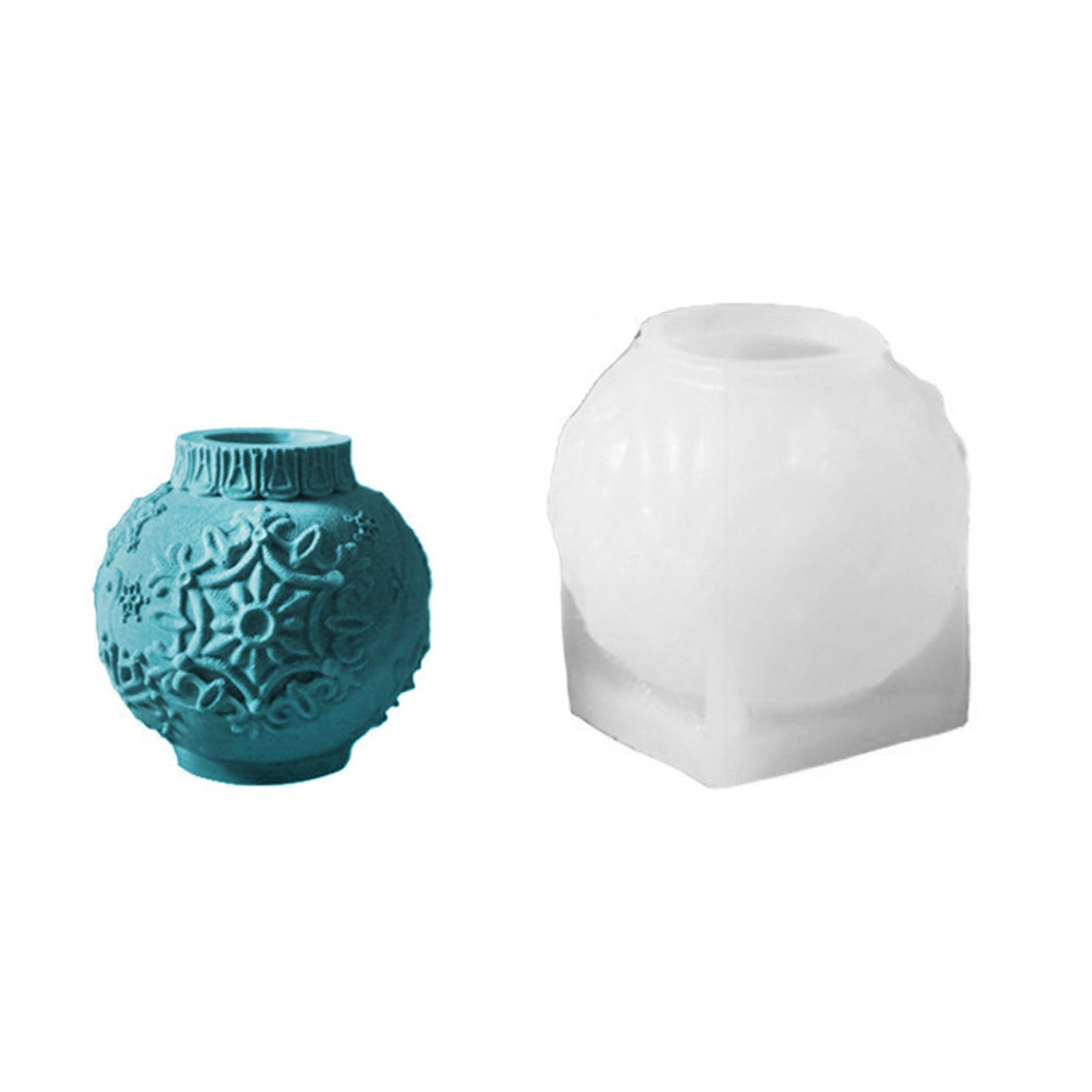 Buxuaaaa Sphere Silicone Molds Snowflake Texture Silicone for Epoxy Resin Candlestick Soap Making Holiday Decoration Holiday Snowflake Molds