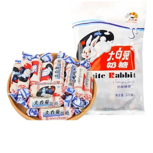 Jgfwat- White Rabbit Milk Candy, Reichhaltiger Milchgeschmack, Authentische Chinesische Süßigkeit, Geeignet Für Hochzeiten Und Partys (227 G/Beutel)