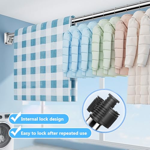 Teleskopstange Schwarz 320-370cm für Badezimmer und Balkon