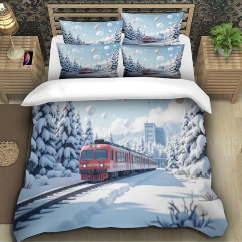 Housse de couette 260x220cm avec fermeture éclair pour lit super king facile
