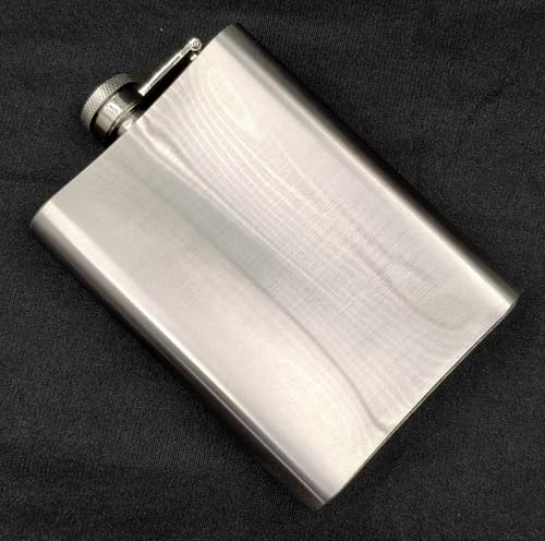 Image of JBS Stainless Steel Hip Flask with Funnel 8 Oz (236 ml) I Engraved Design Wine Whiskey Liquor Flask I Unisex Alcoholic Drinks Holder Pocket Bottle (JB Steel+Funnel)