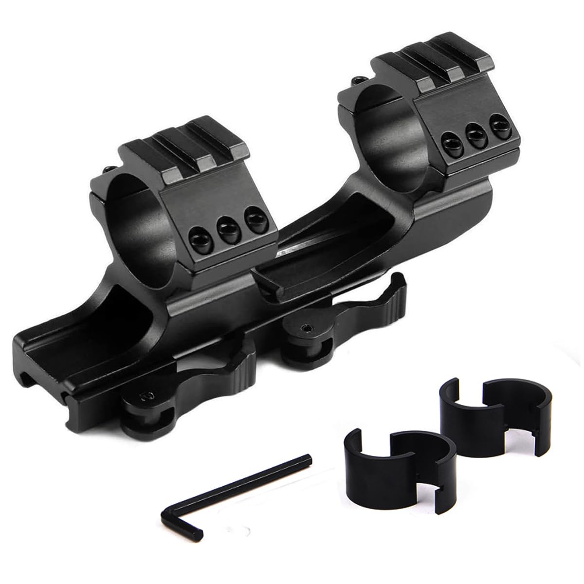 Paike Supporto per cannocchiale a Doppio Anello con Portata in avanti a sgancio rapido 1 Pollice / 30 mm