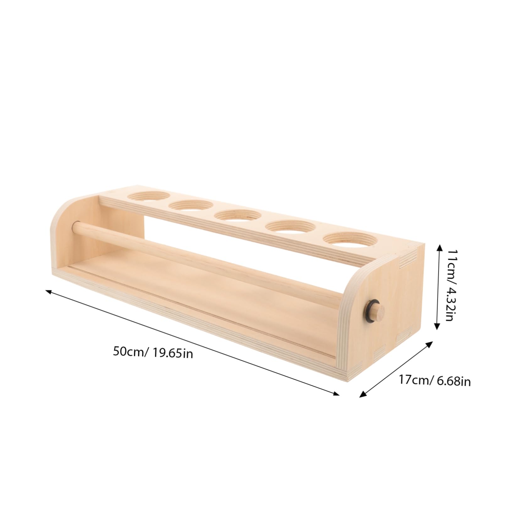SHINEOFI Cavalletto da Tavolo in Legno Beige per Rotolo Ragazzo Ragazza | Disegno e Scrittura, Supporto Multifunzionale Salvaspazio, Accessorio per Attività Creative