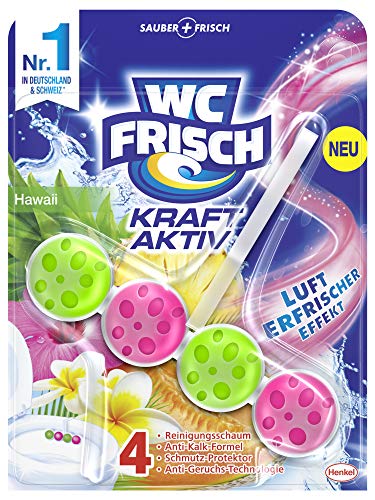 WC Frisch Kraft Aktiv - Ambientador para el inodoro, con efecto ambientador, 50 g