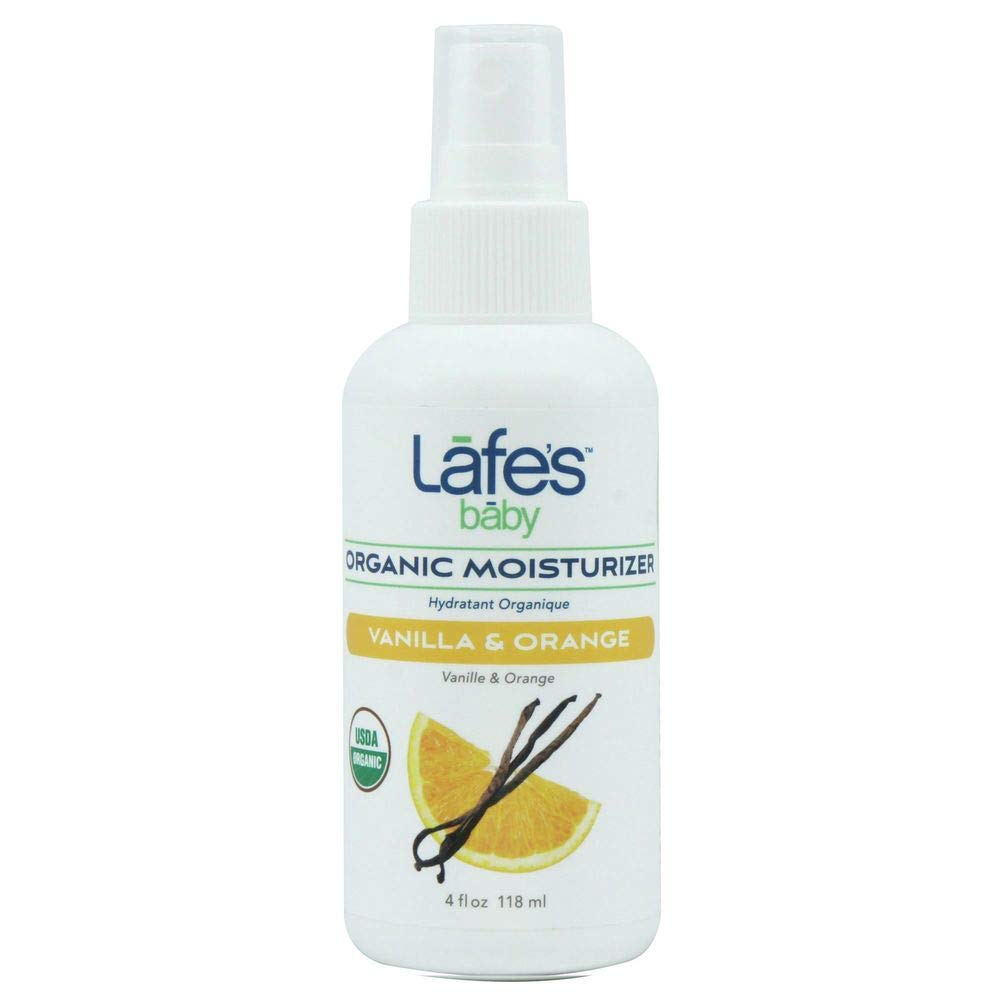 Lafe'sBaby | Organic Baby & Kids Moisturizer - Vanilla & Orange | All Organic & Natural with No Chemicals (4oz)