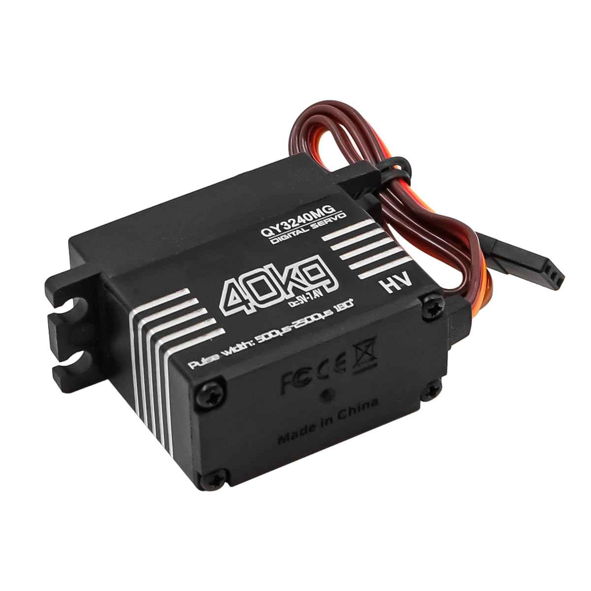 Servo RC Digitale, Servo Impermeabile in Metallo, Sterzo per Modellismo con Ingranaggio in Metallo, per Ali Rigide, Auto 1/10 1/8, Robot e Fai da Te Intelligente