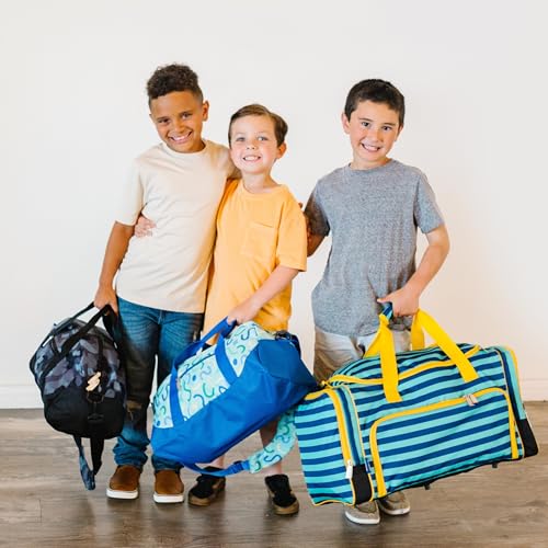 Image of Wildkin Kids Weekender Duffel Bag - Carry-On Size for School, Travel, & Sleepovers