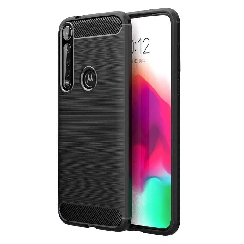 Image of Hybrid Carbon Fiber Back Case for Moto One Macro (Black)
