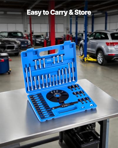Image of VEVOR Harmonic Balancer Puller Removal & Install Tool Kit, All-Steel Harmonic Balancer Installer Set Tool Kit for Removing and Installing of Balancers, Flywheels, Crankshaft Pulleys, Steering Wheels