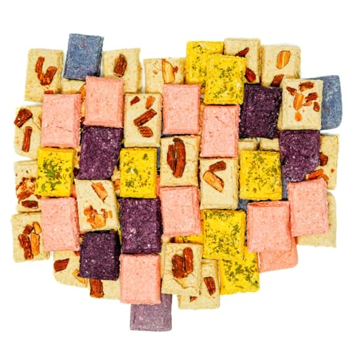 No Furries Delights Treats, 100% All Natural Bark Bites for Rabbit Hamster Guinea Pig Chinchilla Pet Rat Mice Gerbil Bird, Healthy Enrichment Bonding Rewarding Training (Bark Variety Pack 50g)