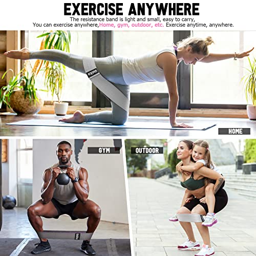 Walito Resistance Bands For Legs And Butt, Fabric Exercise Loop Bands Yoga, Pilates, Rehab, Fitness And Home Workout, Strength Bands For Booty #TOP3
