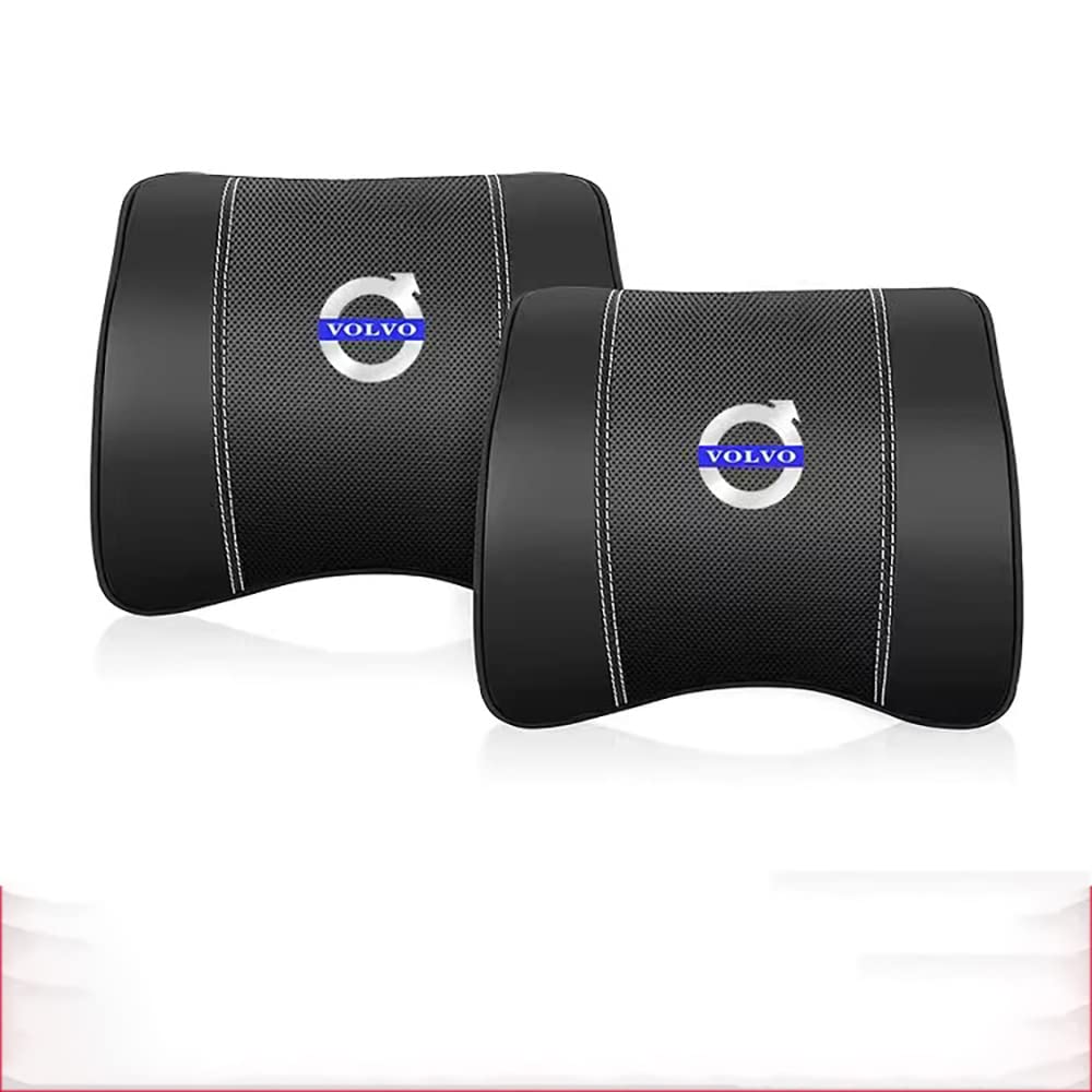 2 Piezas Car Viaje Largo Suave Memoria Reposacabezas ergonómico, para Volvo La relajación del Cuello Alivia la Fatiga,C
