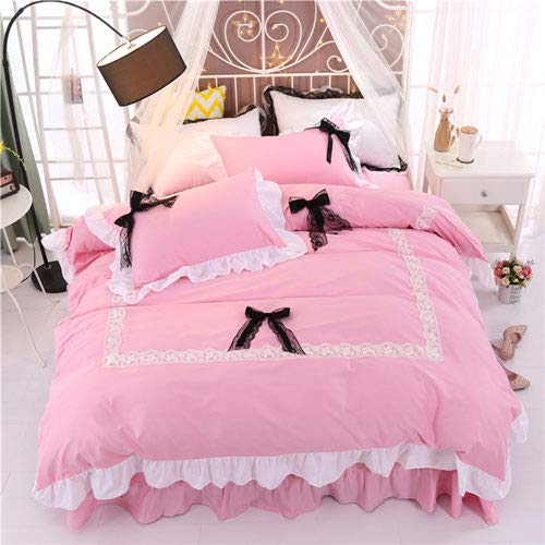 RONGXIE cotton Princess style Bedding Set Queen King size Duvet Cover Set Super Soft Quilt Cover bedlines 4 Pieces