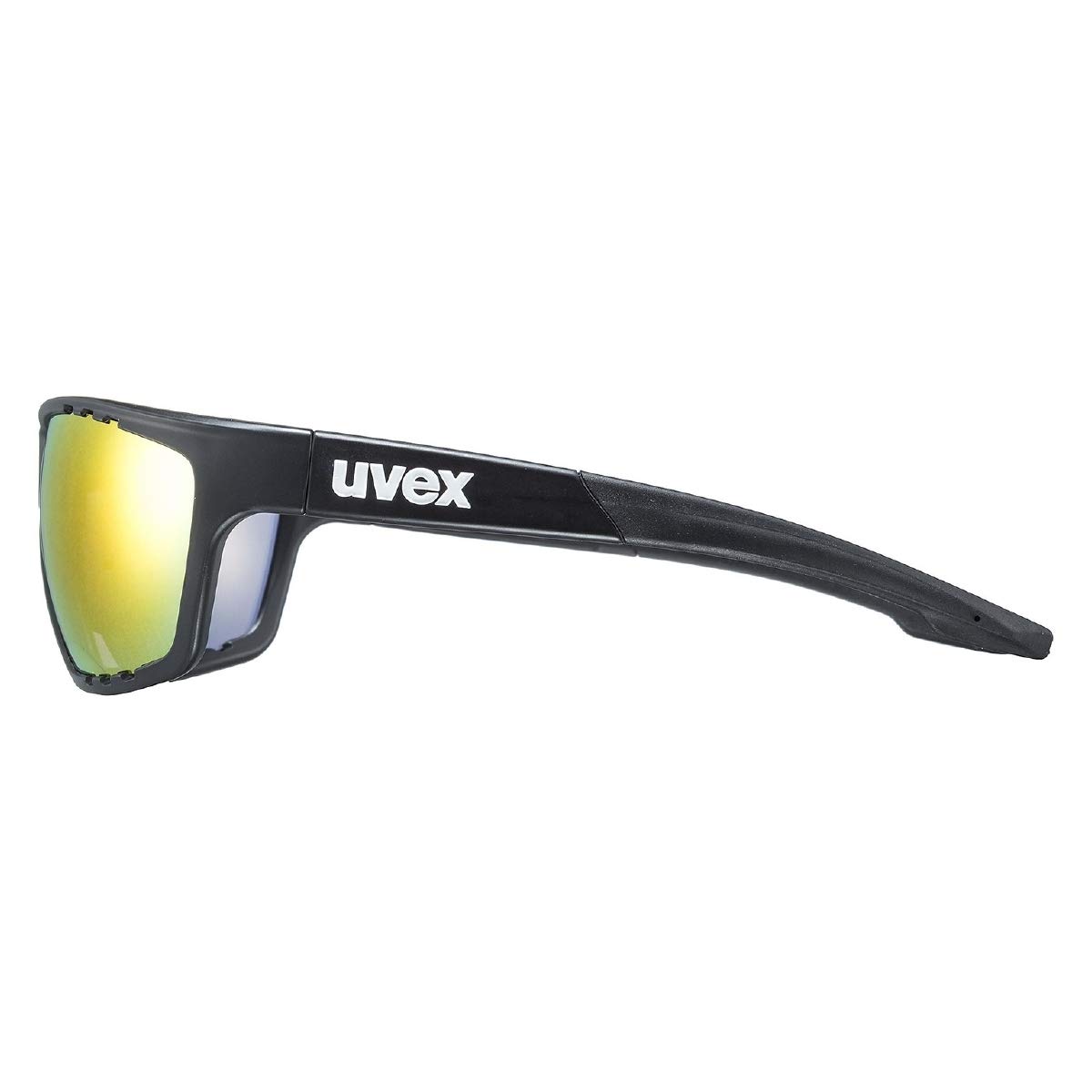 uvex sportstyle 706 CV V - okulary sportowe unisex - samobarwiące i lustrzane - wzmacniające kontrast - black matt/red - one size