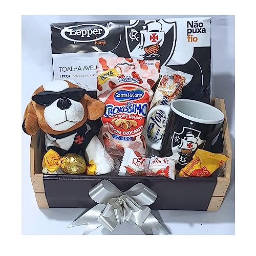 Cesta Presente Vasco Chocolates Urso Caneca Toalha Presente
