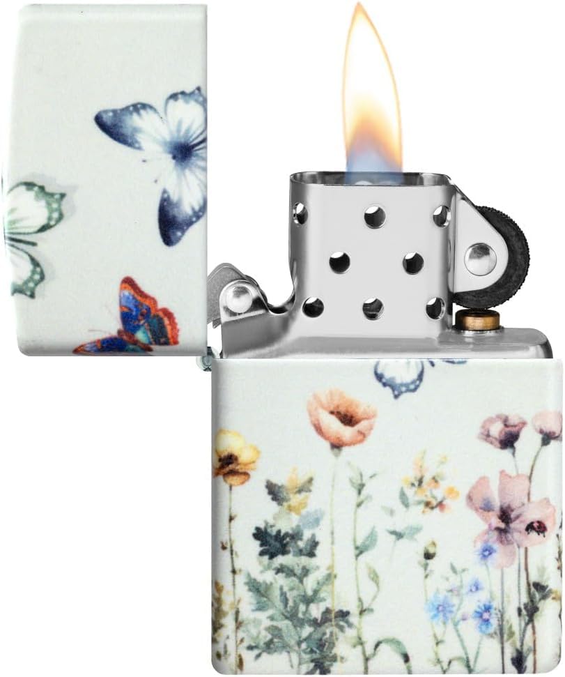 Encendedor Zippo con Grabado Personalizado de Mariposas miniatura 5