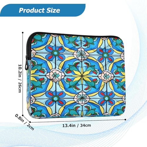Funda para portátil de 13-14 pulgadas con diseño Talavera miniatura 3