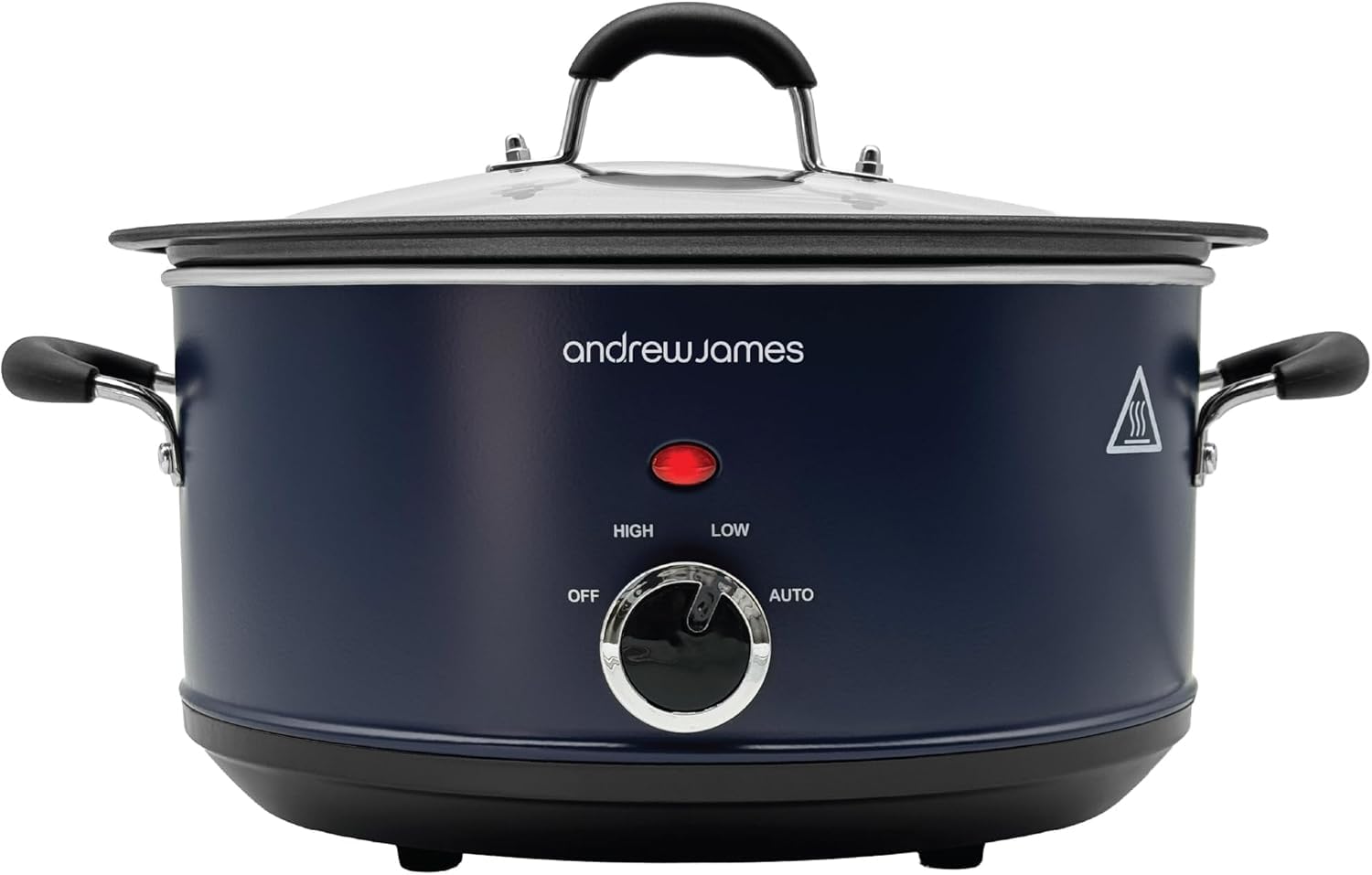 Andrew James 3.5L Slow Cooker – Sear-to-Simmer - Large Hob-Proof Aluminium Pot, Shatter-Resistant & Easy-Clean Design 3 Heat Settings & Glass Lid, Ideal for Family Meals (Midnight Blue)-image-18