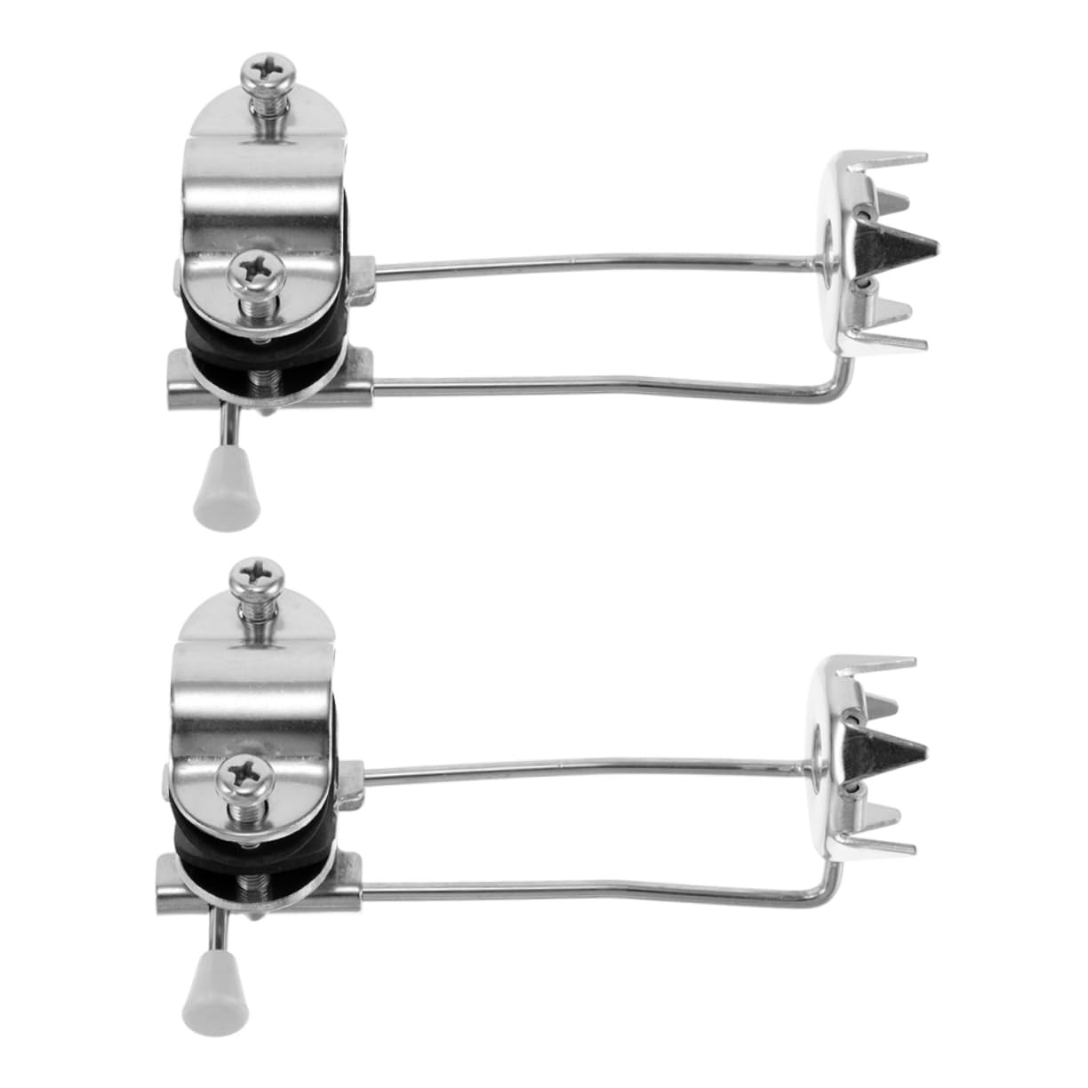 Abaodam 2pcs Ice Clamps for Walking Canes Slip Crampons for Elderly Lightweight Traction Cleats for Winter Hiking Easy Installation for Outdoor Activities