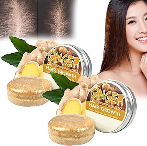 2Pack Ginger Hair Regrowth Shampoo Bar, Anti-Haarausfall Haarwuchs Shampoo, Bio-Ingwer-Shampoo-Seife, natürliches Shampoo Bar für Haare 2Pack Ginger Hair Regrowth Shampoo Bar, Anti-Haarausfall Haarwuchs Shampoo, Bio-Ingwer-Shampoo-Seife, natürliches Shampoo Bar für Haare