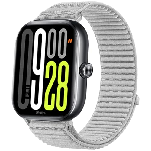 Xisair Correa Tejida de Nailon Compatible con Xiaomi Redmi Watch 5/4 Mi Band 9pro/8pro, Pulsera Impermeable Duradera Deportiva Velcro Anti Desprendimiento, Correas de Reemplazo para Mujeres y Hombres