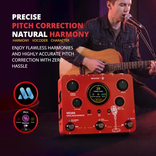 Image of MOOER VE200 Vocal Multi Effects Processor with AI StemLab, Touch Screen