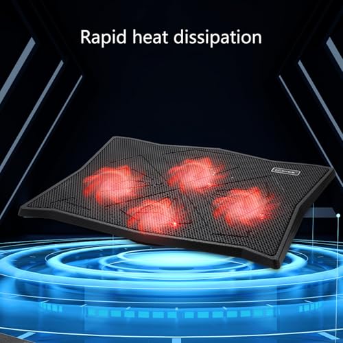 Base enfriadora ajustable para laptop con ventilador silencioso miniatura 5