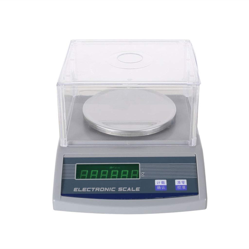 Báscula electrónica Digital, balanza analítica de precisión con Pantalla LCD de 0,01 g, balanzas para joyería, farmacias industriales, escuelas y hogares (2000 g/0,01 g)