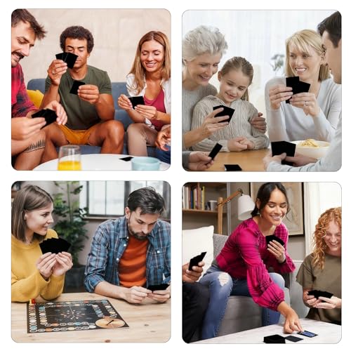 Pokerkarten Schwarz - 1 Deck Spielkarten aus Wasserfestem Plastik,Coole Spielkarten,Kartenspiel,Ideal für Poker,Blackjack,Skat & Mehr,Langlebig,Abwaschbar,Pokerkarten für Zuhause & unterwegs (Blau) – Bild 8