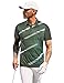 Derminpro Men's Fashion Stretch Fit Casual Short Sleeve Quick Dry Golf Tennis Polo Shirts Army White Medium