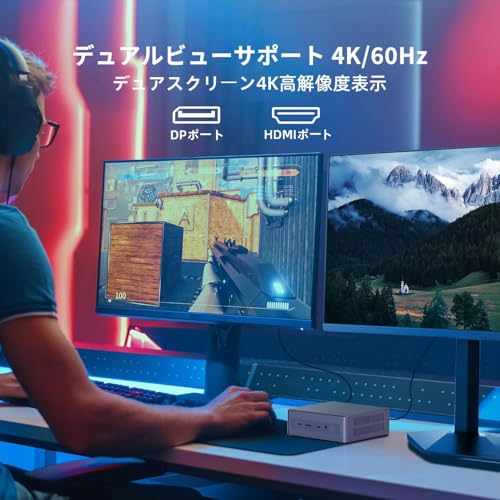 Fsjun ミニpc Office 2024&Win11搭载 第12世代 n95 の商品画像 3