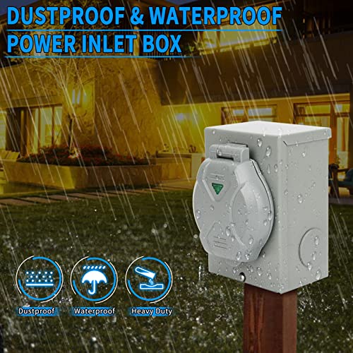 Opl5 POWER INLET BOX With Pre-Drilled Holes, Nema Ss2-50P,125/250 Volt, 12500 Watts Outdoor Generator Transfer Switch thumb #5