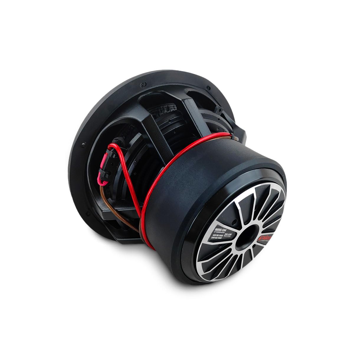 Audiozee Havoc Series Subwoofer de 12 pulgadas 1600 W RMS / 3200 W máximo, impedancia dual de 4 ohmios, cono Kevlar, diseño de grado de competencia, bobina de voz de cobre de 4 capas de 3 pulgadas