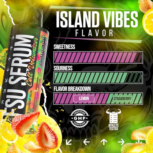 Image of Inspired FSU Serum Liquid Glycerol, Stim Free Pre Workout Pump, Non Stim Preworkout, Caffeine Free, Stimulant Free, 20g GlycoClear, 2g Betaine Nitrate (Lemon Strawberry Dream)
