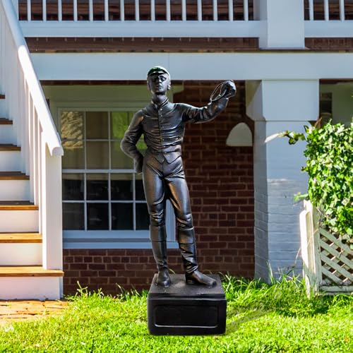 The King's Bay Old Lawn Jockey Statue Equestrian Horse Lovers Sculpture Vintage Custom Paint
