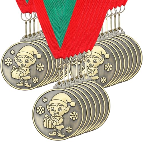 Loetere 30 Pcs/60 Pcs Christmas Medals Award Bulk 2