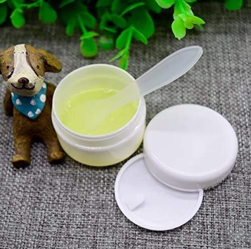 erioctry White Plastic Jar with Dome Lid 8 Oz (250g) Refillable Make-up Cosmetic Jars Empty Face Cream Lip Balm Lotion Storage Container Pot Case (Pack of 6)