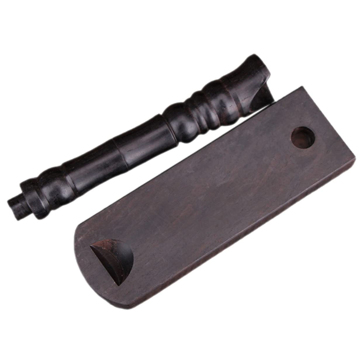 FUNOMOCYA Wood Flute Display Stand Clarinet Holder Flute Rack for Table Organizer