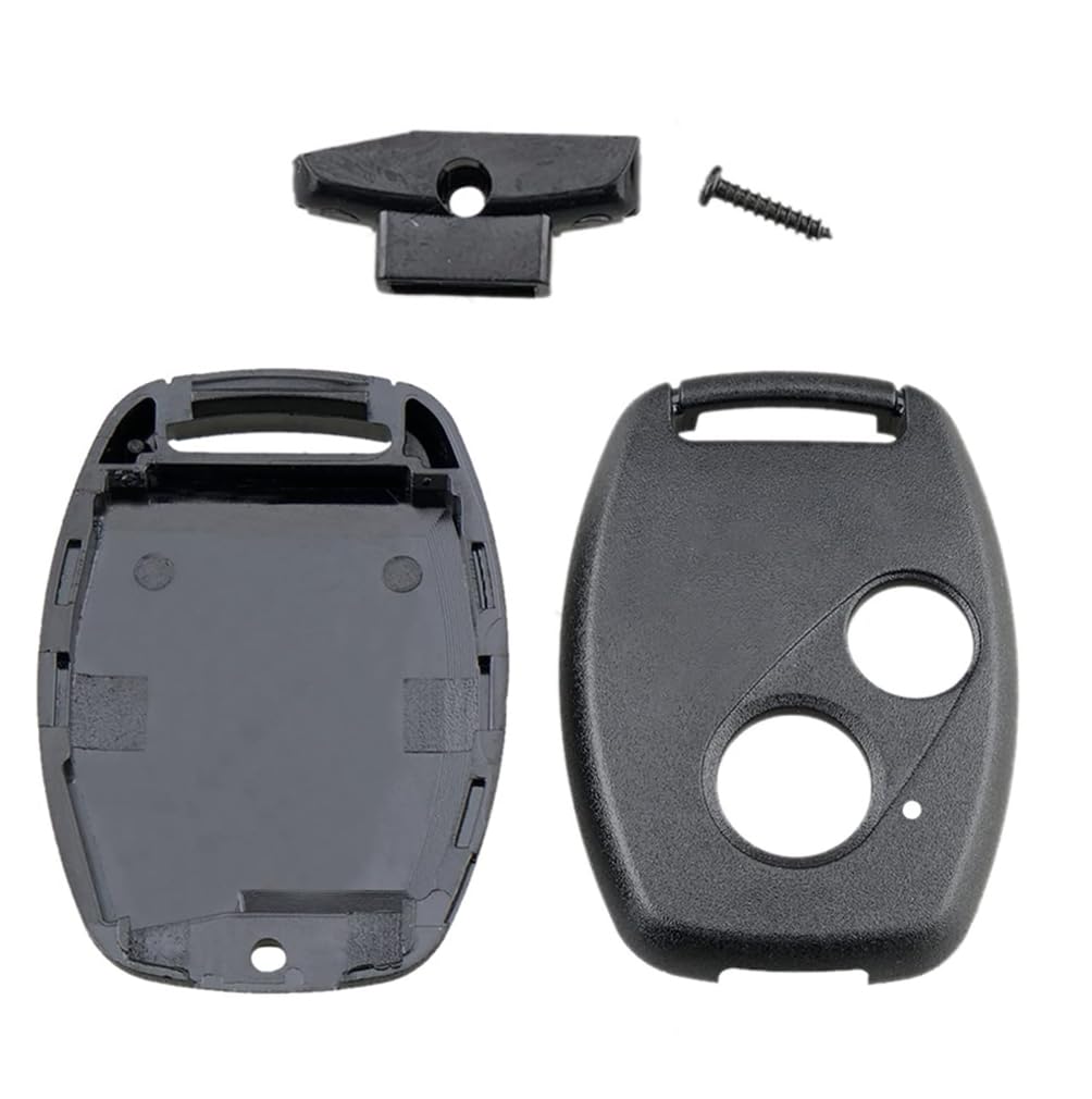 Custodia Telecomando Chiave Auto Per Honda Accord 2003-2012, CR-V 2005-2006, Civic EX 2006-2013, Pilot 2009-2015 (4 Pulsanti, Nero/Giallo) - 4