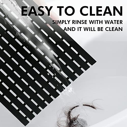 Tiamo NVA Extra Large Shower Mat Non Slip (35.5"*23.7"),Heavy Bathtub Mat thumb #4