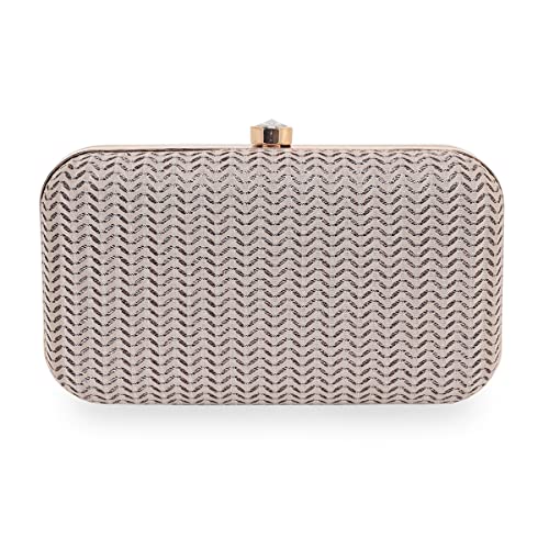 Image of ESBEDA Glitter Shine Oval shape Clutch Solid Pattern For Women | Gift For Women
