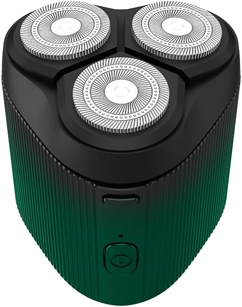 Afeitadora eléctrica portátil para hombre, cabezal flotante 3D, tipo C, recargable, IPX6, resistente al agua, apto para viajes, viajes de negocios,