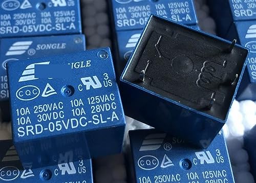 Relé SRD-12VDC-SL-A de 4 pines y 10A para control de circuitos de corriente continua 2