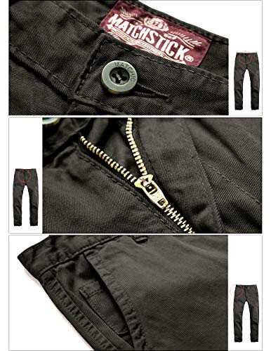Image of Match Mens Regular-Fit Casual Flat Front Chino Pants