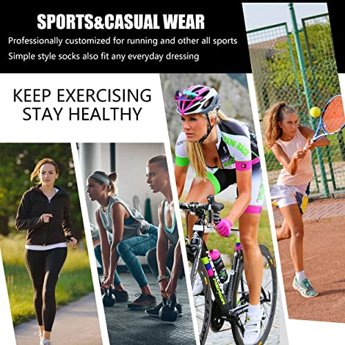 Ceafer Women's Ankle Low Cut Running Socks Summer Moisture Wicking Socks Arch Compression No Blisters Breathable Cotton Short Athletic Socks Ultra-Light Tennis Golf Socks 3 Pairs 6Xbeige Y-Tab #TOP6