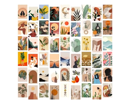 Posters Inc Boho Wall Stickers for Bedroom, Aesthetic Room Decor Items, Wall Posters for Room Decoration, Good Luck Gifts for Women, 4 * 6 Inch Size 54 Pieces Collage Kit, 300 GSM Paper PostCards (B0CZXJ6DDB) Amazon Price History, Amazon Price Tracker