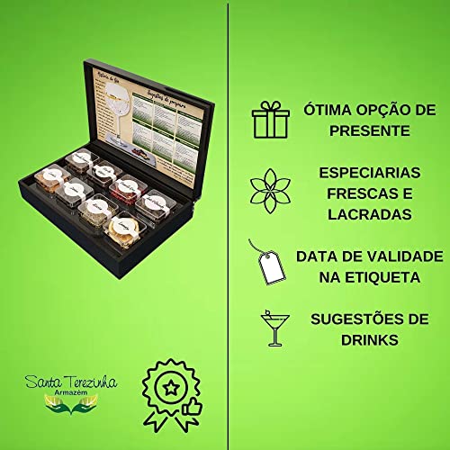 Box Gin 8 Especiarias Santa Terezinha All Black